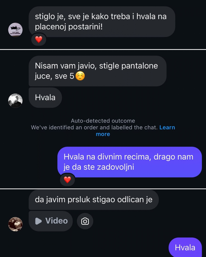 Poruka zadovoljnog kupca