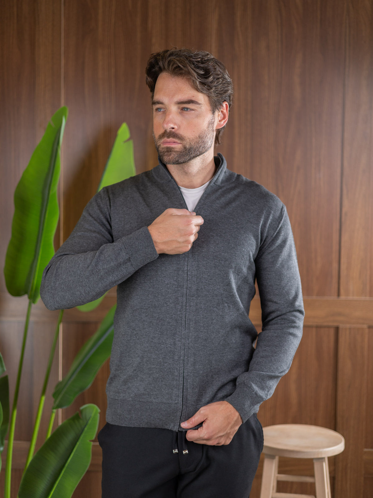 Duomos Full-Zip Džemper - siva