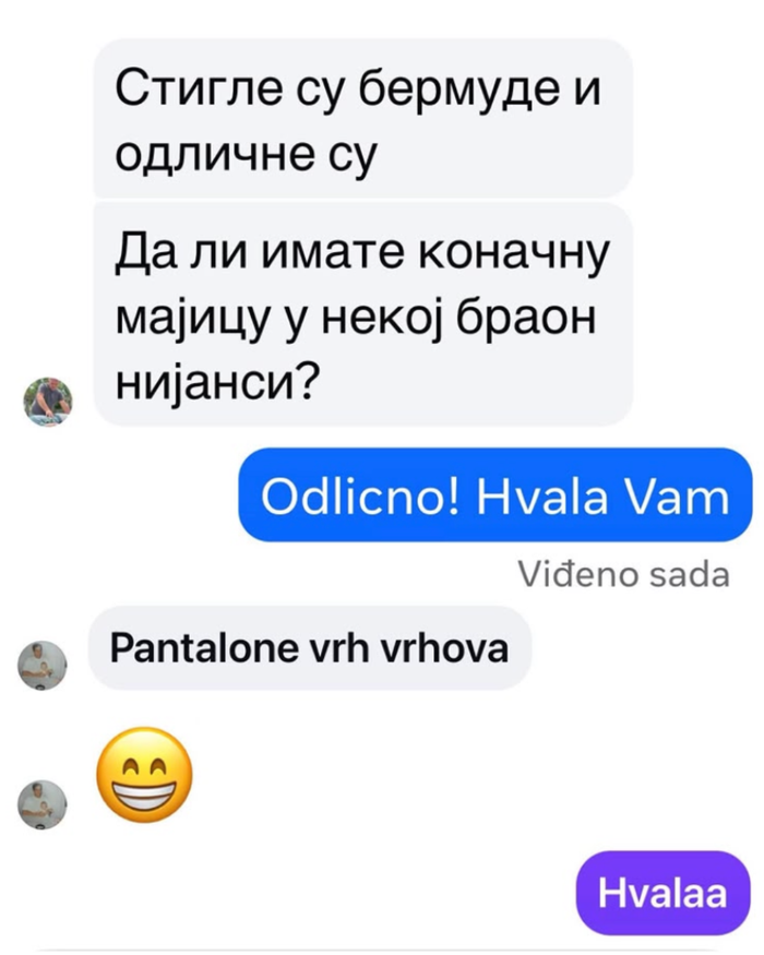 Poruka zadovoljnog kupca