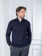 Duomos Half-Zip Džemper - teget