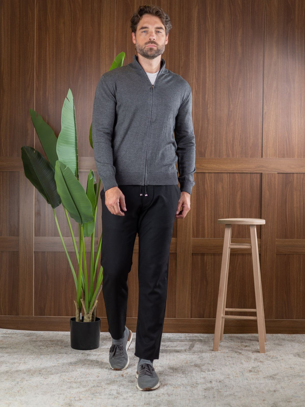 Duomos Full-Zip Džemper - siva
