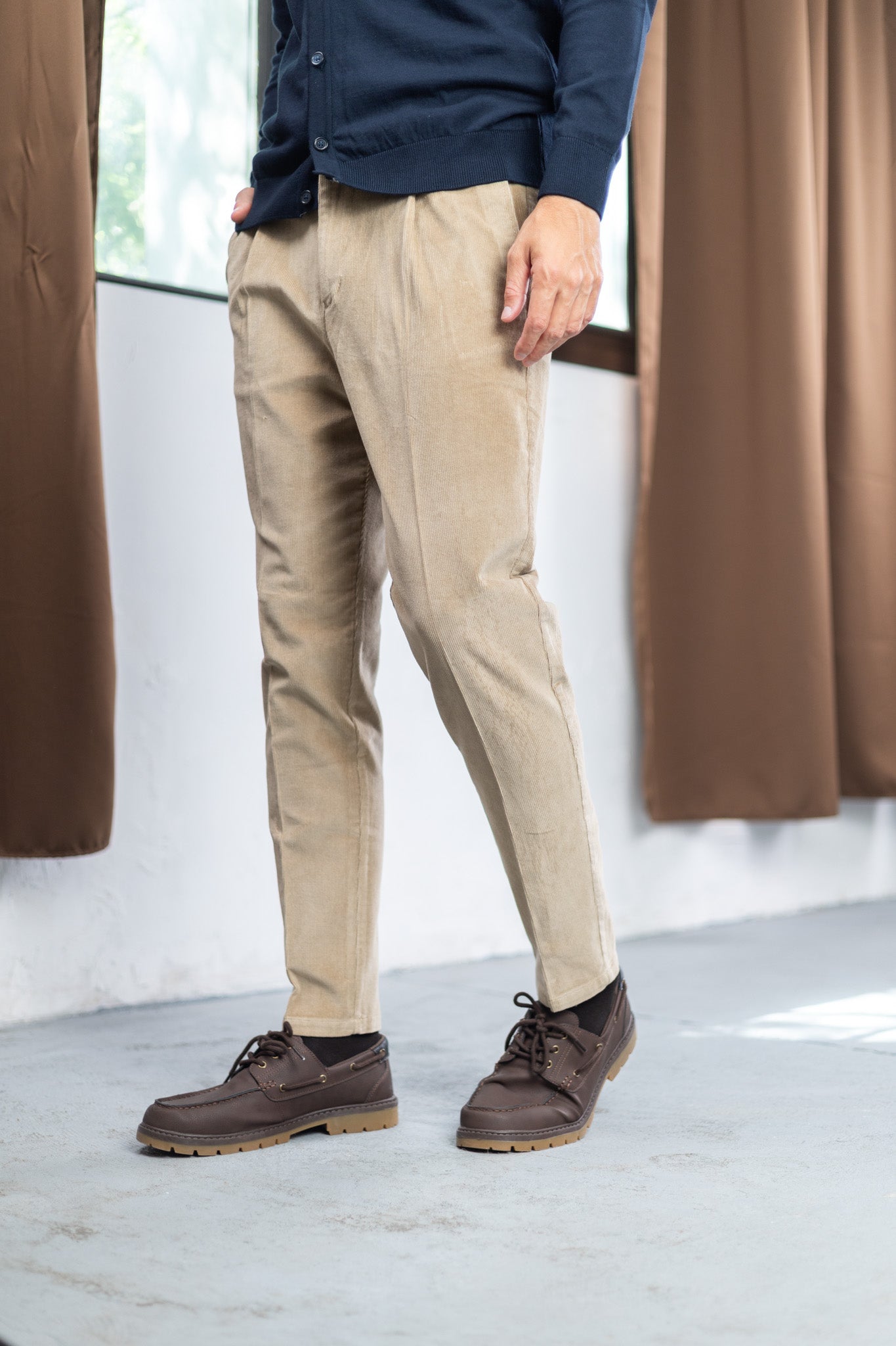 Pantalone - Somot Bež
