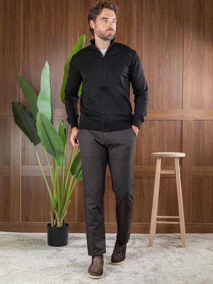 Duomos Full-Zip Džemper - crna