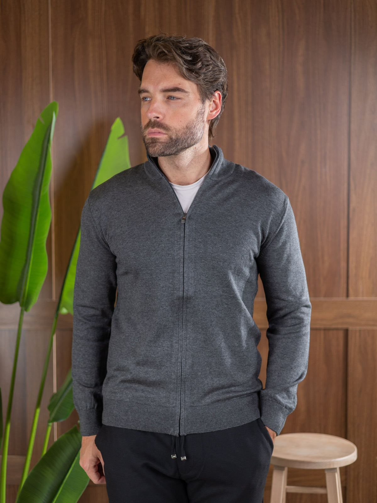 Duomos Full-Zip Džemper - siva