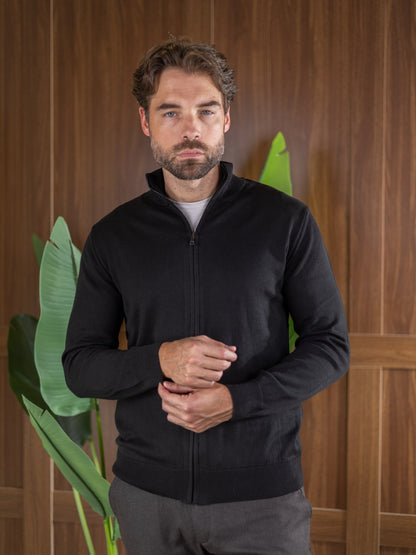 Duomos Full-Zip Džemper - crna