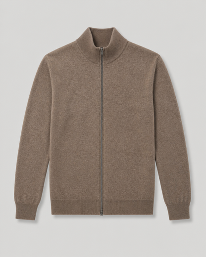 Duomos Full-Zip Džemper - braon