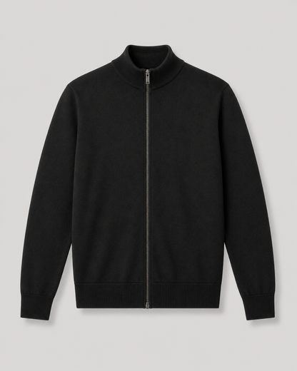 Duomos Full-Zip Džemper - crna