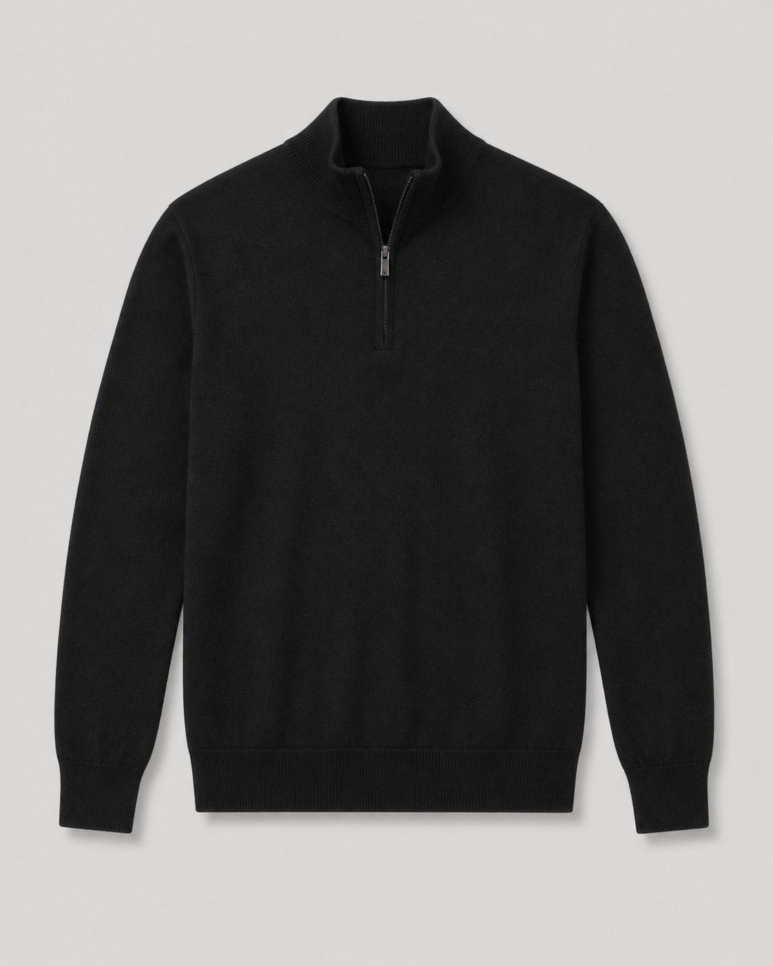 Duomos Half-Zip Džemper - crna