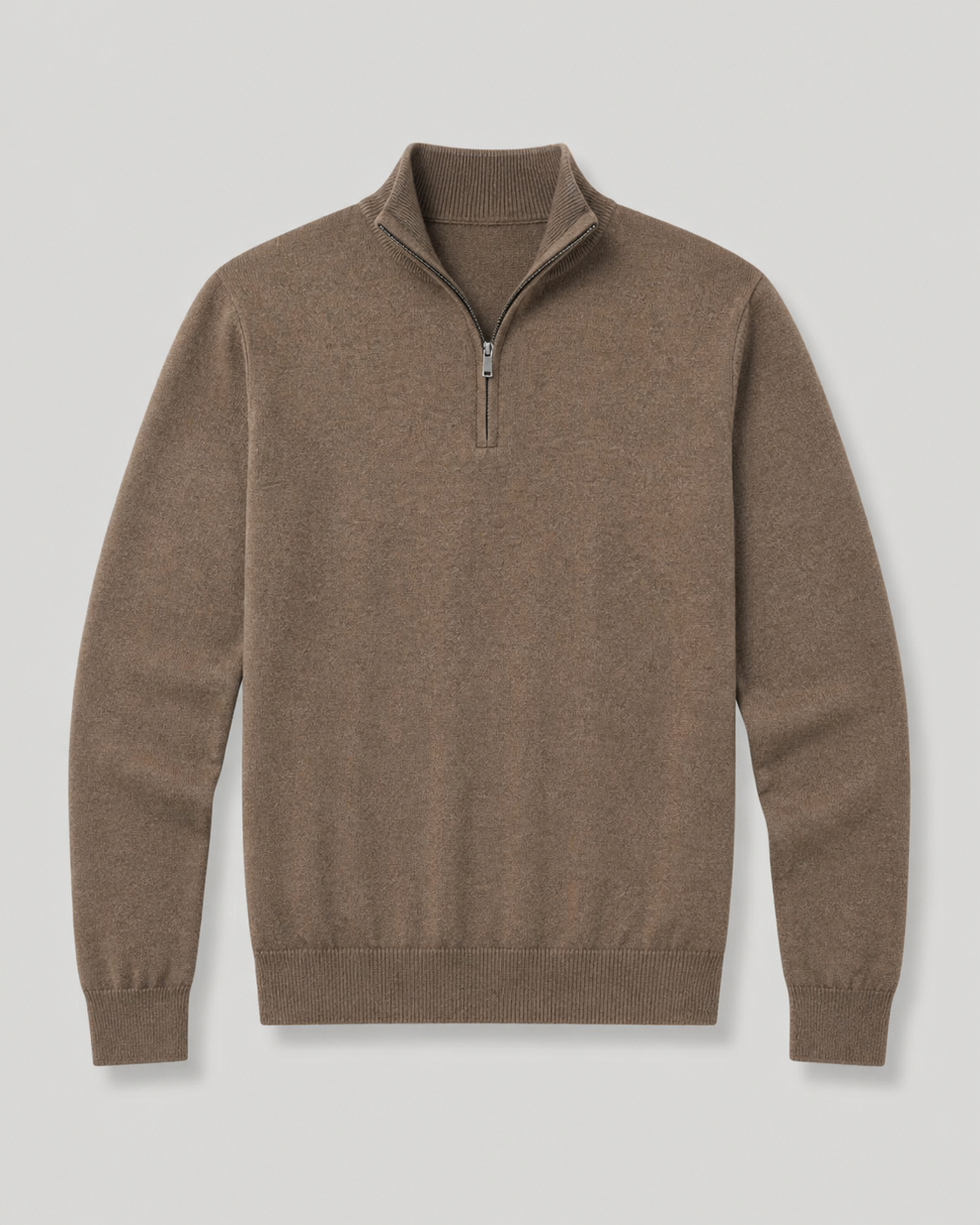 Duomos Half-Zip Džemper - braon
