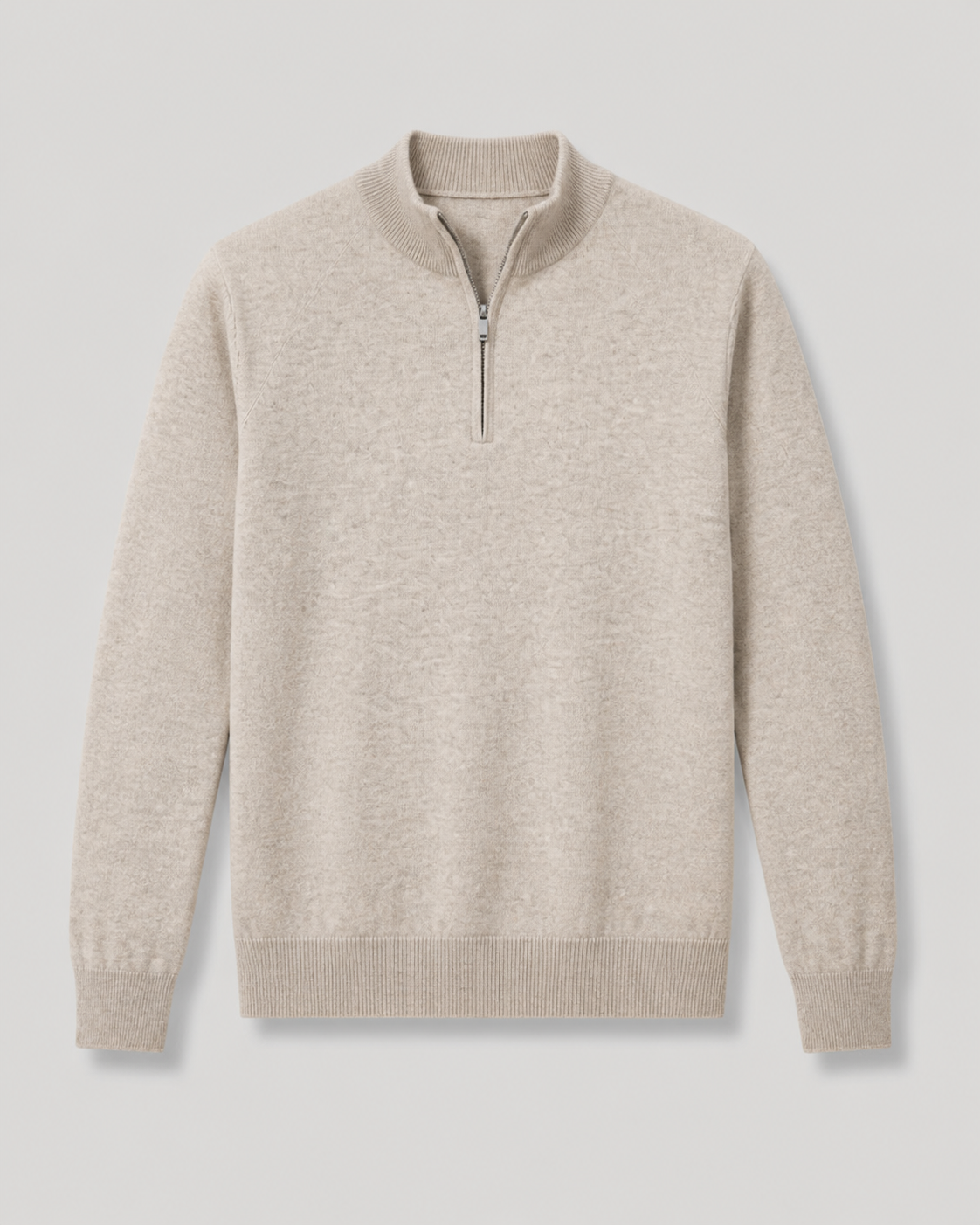 Duomos Half-Zip Džemper - bež