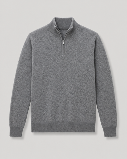 Duomos Half-Zip Džemper - siva