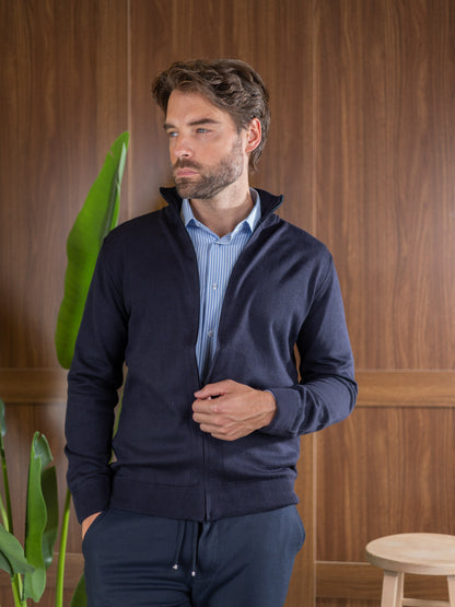 Duomos Full-Zip Džemper - teget