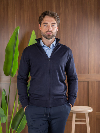 Duomos Full-Zip Džemper - teget