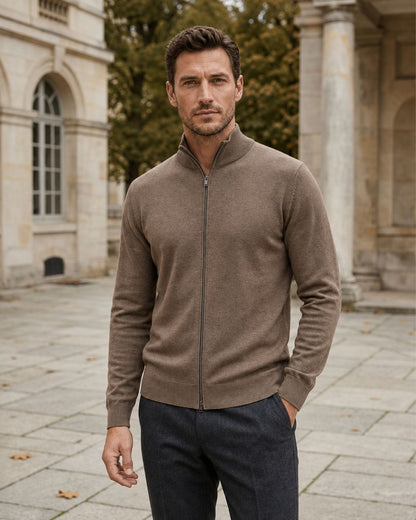 Duomos full-zip-dzemper braon - original