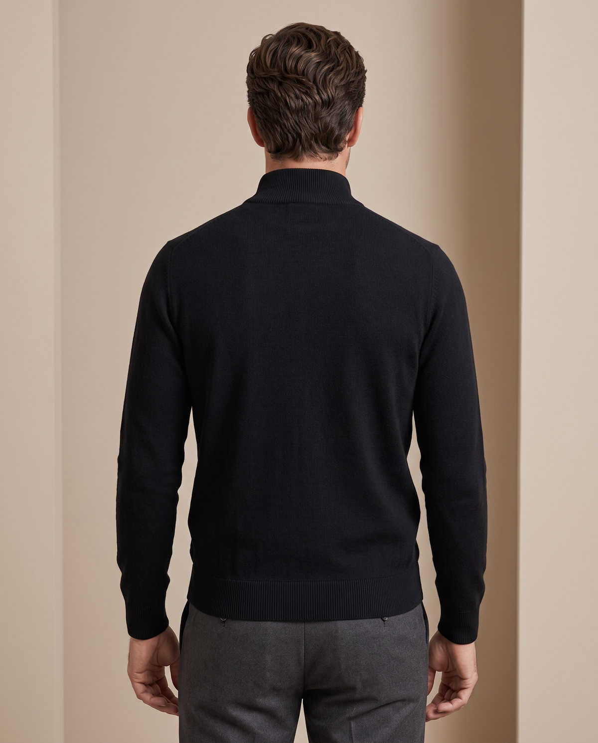 Duomos full-zip-dzemper crna - model zadnja