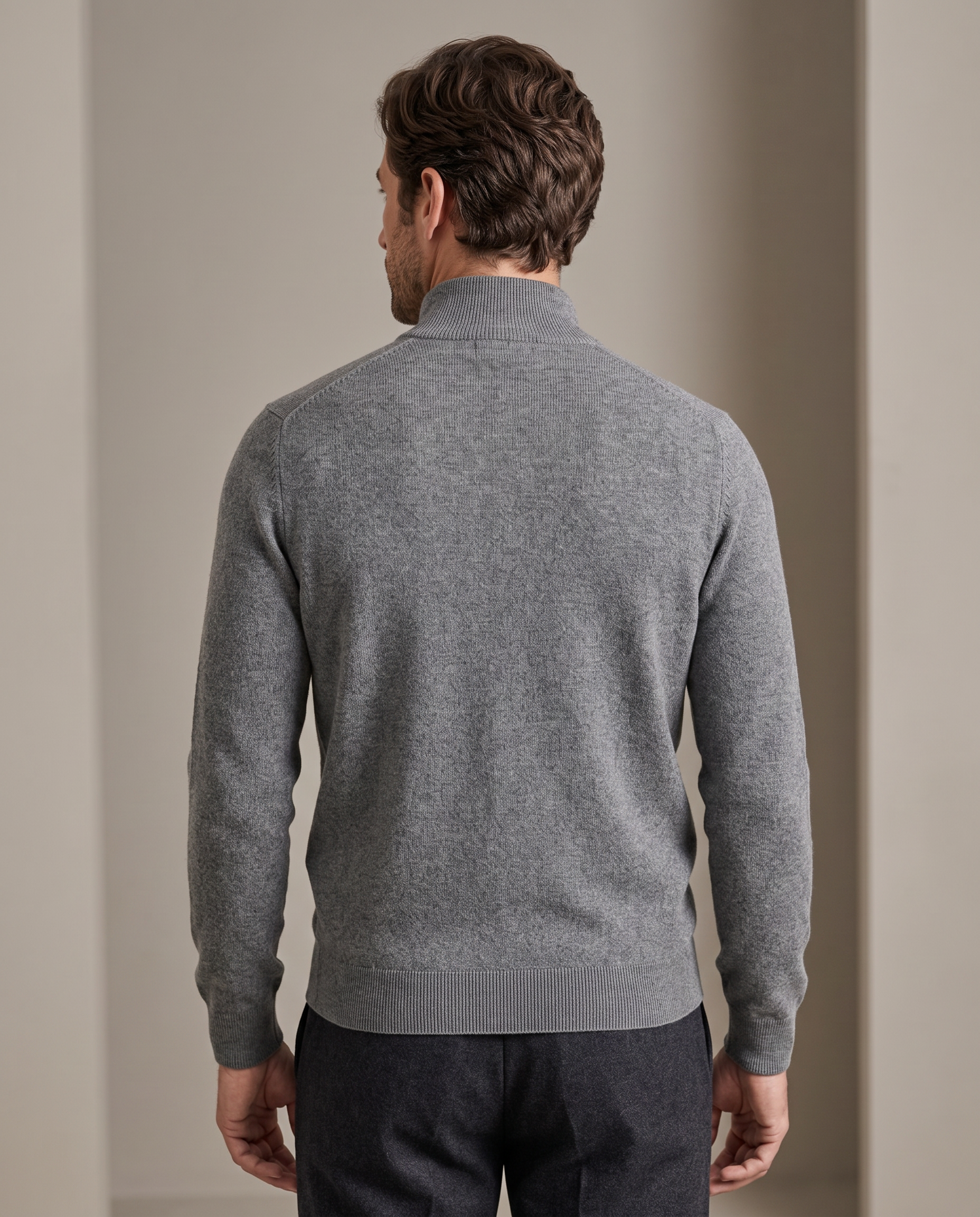 Duomos full-zip-dzemper siva - model zadnja