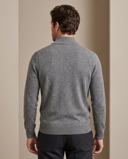 Duomos half-zip-dzemper siva - model zadnja